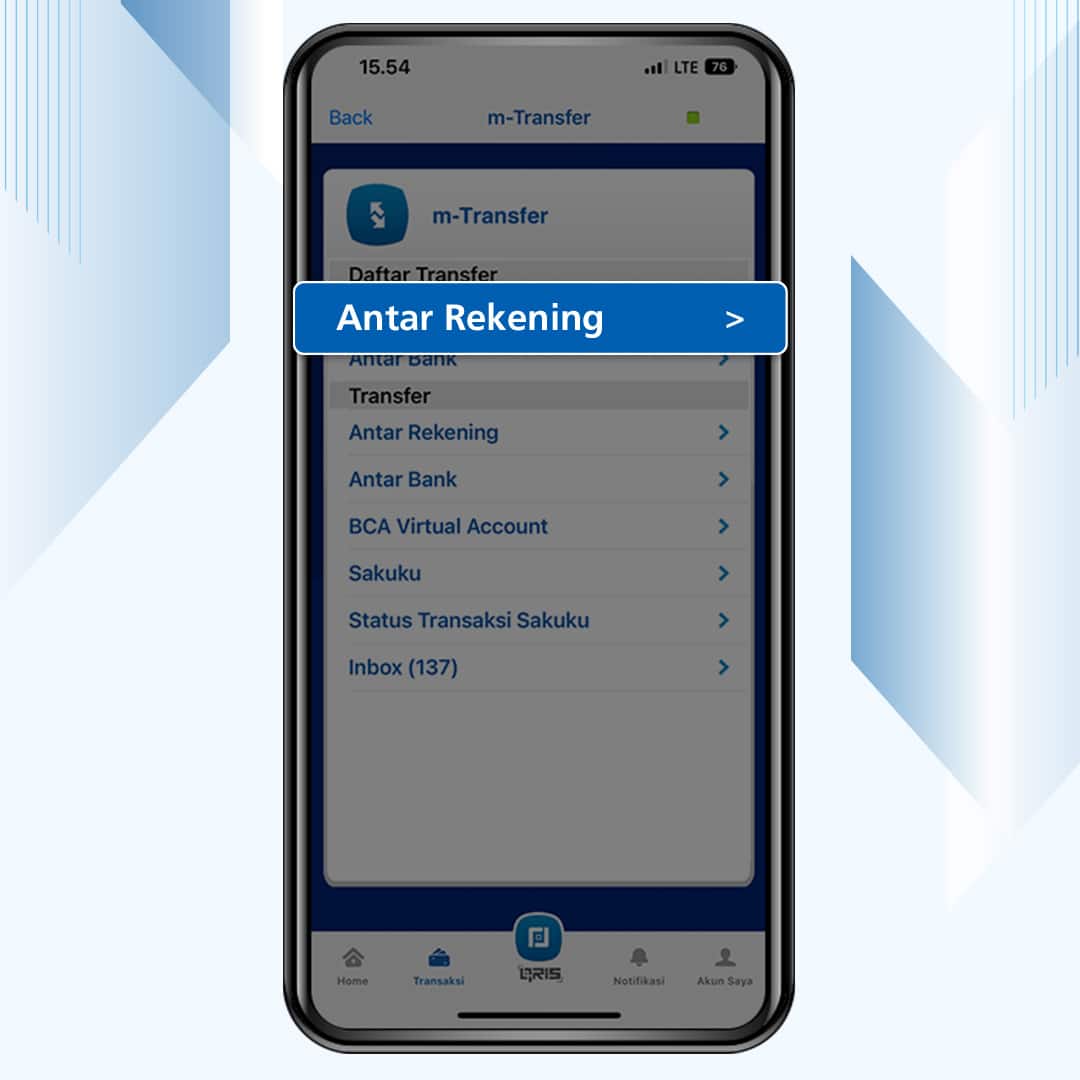 cara transfer lewat sms banking bca