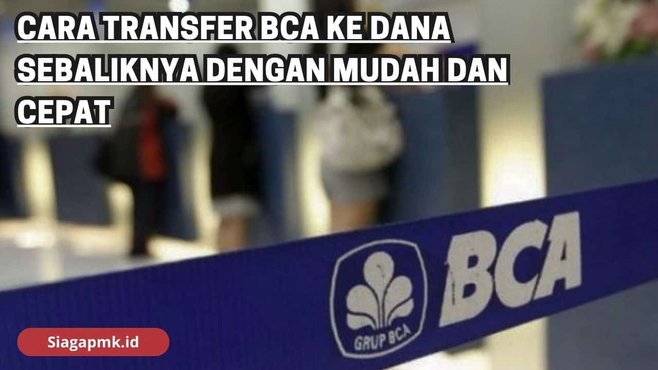 Transfer BCA ke DANA