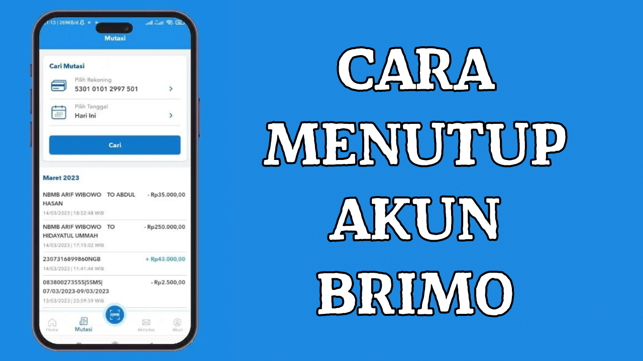 Cara Menutup Akun BRIMO