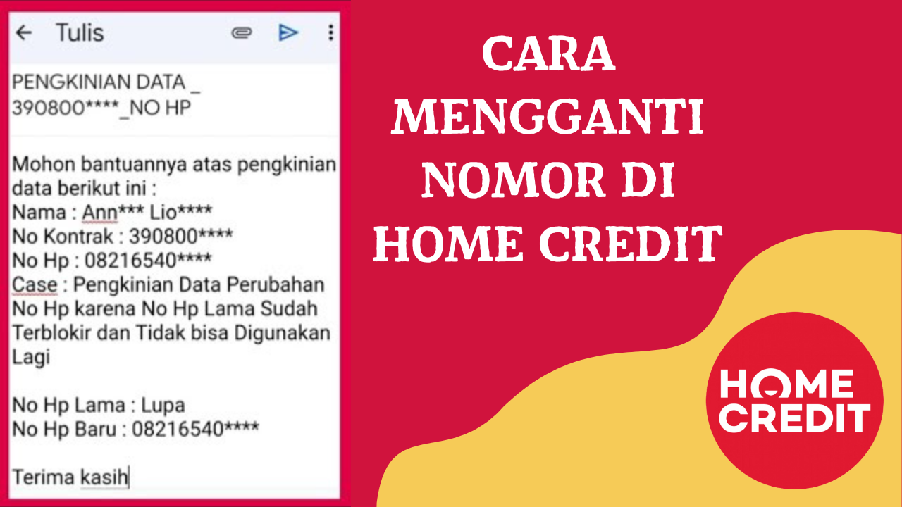 Cara Mengganti Nomor di Home Credit